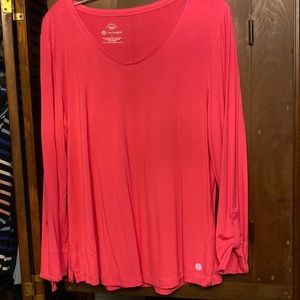 TByTalbots UPF 50+ Bright Pink Slinky Feel Tunic Size L Worn Once.